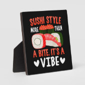 Plaque Photo Style de sushi plus qu'une bouchée (Recto)