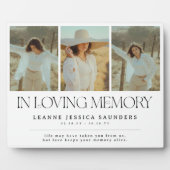 Plaque Photo Stylé In Memoriam Collage De Photos (Devant)