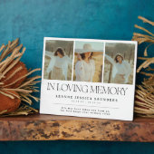 Plaque Photo Stylish En Mémoire Collage De Photos (Côté)