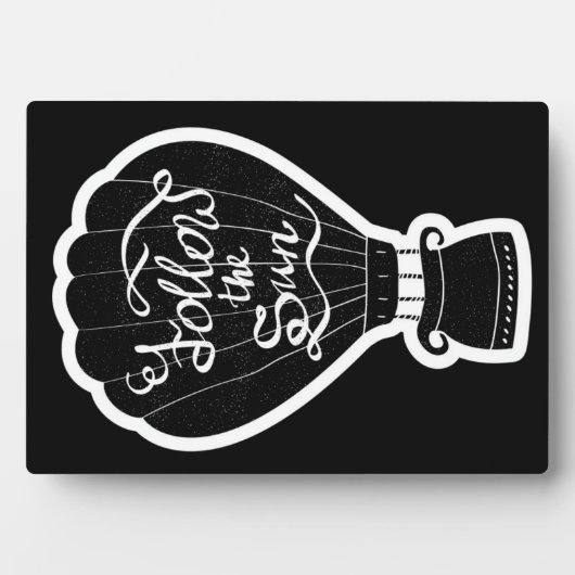 Plaque Photo Suivez Le Soleil (Devant)