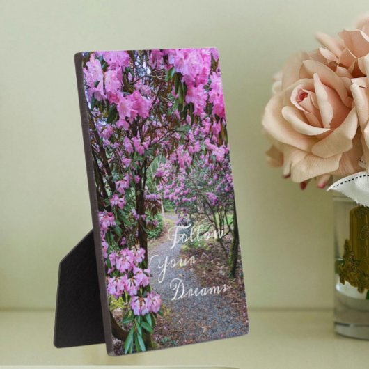 Plaque Photo Suivez votre chemin de jardin de devis Dreams