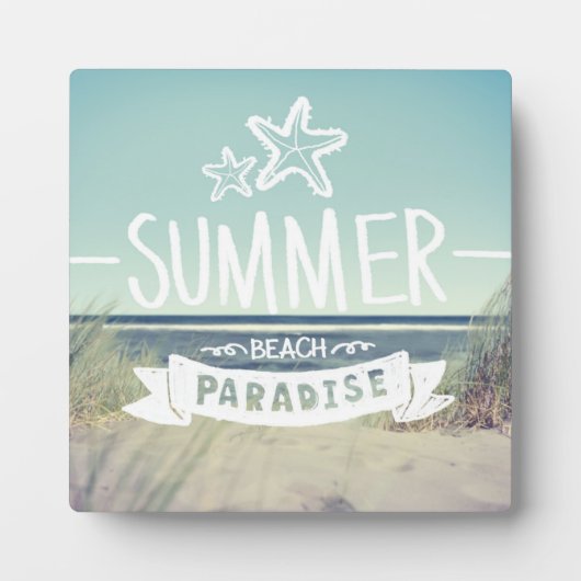 Plaque Photo Summer Beach Paradise (Devant)