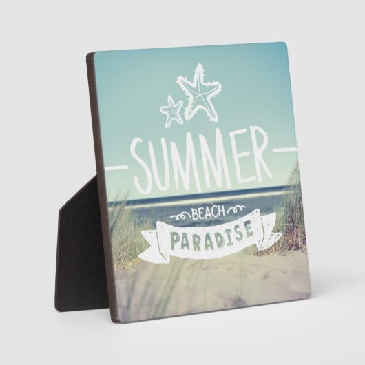Plaque Photo Summer Beach Paradise (Recto)