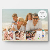 Plaque Photo Summer family vacation photo collage (Devant)