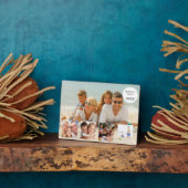 Plaque Photo Summer family vacation photo collage (Côté)