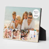Plaque Photo Summer family vacation photo collage (Côté)