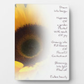 Plaque photo Sunflower Dream (Devant)