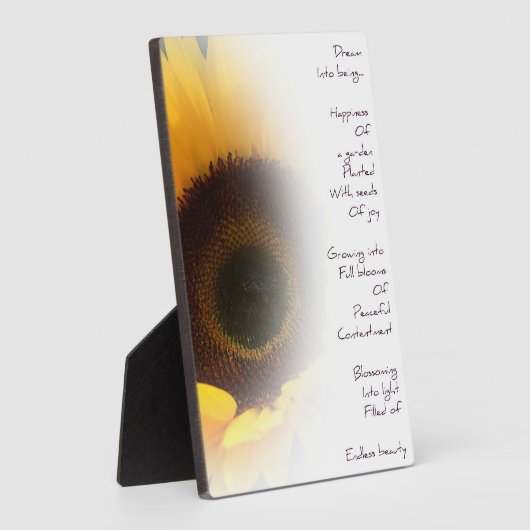 Plaque photo Sunflower Dream (Côté)