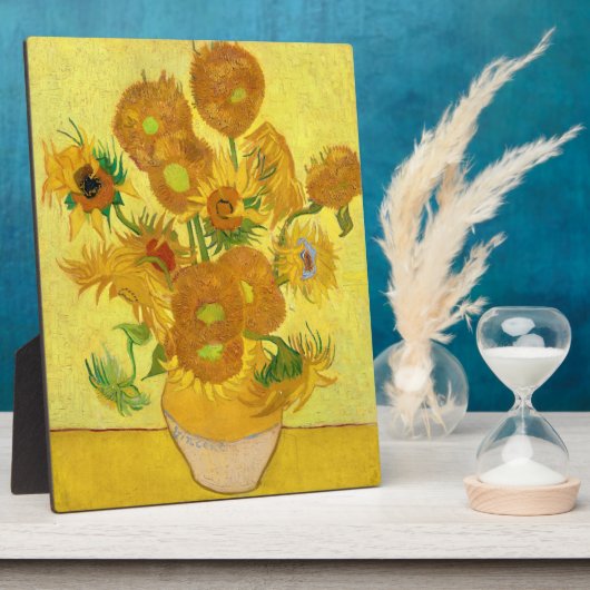 Plaque Photo Sunflowers, Vincent van Gogh (Côté)