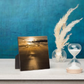 Plaque Photo Sunrise above the Atlantic ocean (Insitu)