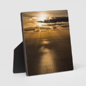 Plaque Photo Sunrise above the Atlantic ocean (Recto)
