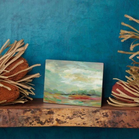 Plaque Photo Sunrise Field Abstract | Silvia (Côté)