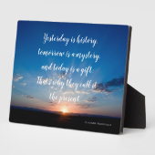 Plaque Photo Sunrise Today Est Un Don Inspirationnel Citation (Côté)