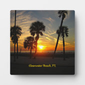 Plaque Photo Sunset de Clearwater Beach (Devant)