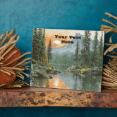 Plaque Photo Sunset Lake (Côté)