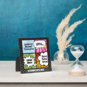 Plaque Photo Super Héros Comic Book Adoption, Cadeau Familial (Insitu)