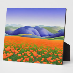Plaque Photo Superfleurs   Papillons surréalistes Paysage Table