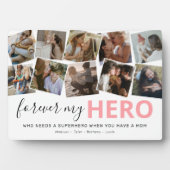 Plaque Photo Superhero Mom Keepsaké Collage photo (Devant)