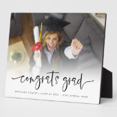 Plaque Photo Superposition de photo de script Félicitations dip (Côté)