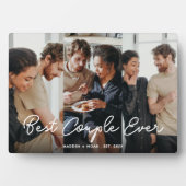 Plaque Photo Superposition de script photo personnalisée du mei (Devant)