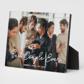 Plaque Photo Superposition de script photo personnalisée du mei (Côté)