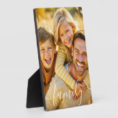 Plaque Photo Superposition de texte simple et élégante (Côté)