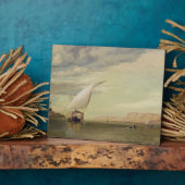 Plaque Photo Sur le Nil (huile sur toile) (Côté)