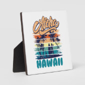 Plaque Photo Surf - Aloha Hawaï (Recto)