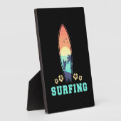 Plaque Photo Surf Et Fleur (Côté)