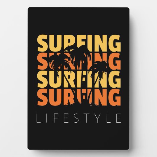 Plaque Photo Surf Style de vie Surf (Devant)