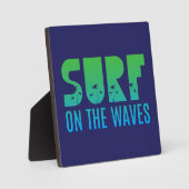 Plaque Photo Surf Sur L'Affiche Des Vagues (Recto)