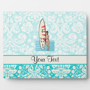 Plaque Photo Surfer Girl