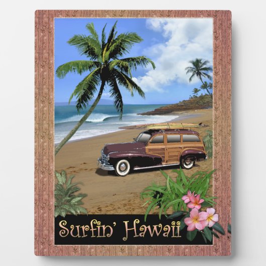 Plaque Photo Surfin' Hawaii (Devant)