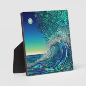 Plaque Photo Surreal Surf Seascape (Recto)