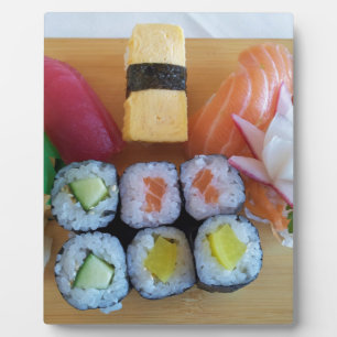 Plaque Photo Sushi Asie Poisson Riz Nourriture