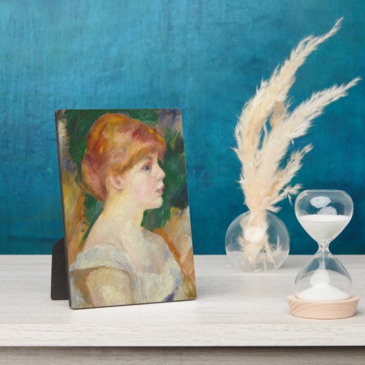 Plaque Photo Suzanne Valadon, c.1885 (huile sur toile) (Côté)