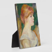 Plaque Photo Suzanne Valadon, c.1885 (huile sur toile) (Côté)