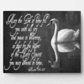 Plaque Photo Swan/ Que le Seigneur de l'espérance vous rempliss (Devant)