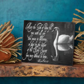 Plaque Photo Swan/ Que le Seigneur de l'espérance vous rempliss (Côté)