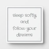 Plaque Photo Sweet Bedtime Words art (Devant)
