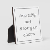 Plaque Photo Sweet Bedtime Words art (Recto)