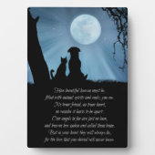 Plaque Photo Sweet Pet Memorial Poem Dog and Cat (Devant)