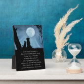 Plaque Photo Sweet Pet Memorial Poem Dog and Cat (Côté)