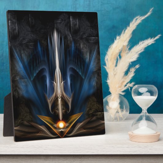 Plaque Photo Sword OF Light Fractal Art (Côté)