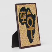 Plaque Photo Symbole Adinkra d'Ankh Afrique Imprimer Crochet Ar (Côté)