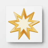 Plaque Photo Symbole baha'i (Devant)