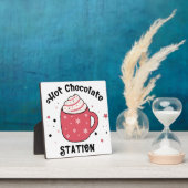 Plaque Photo Symbole Chocolat Chaud Station Vibes Rétro (Insitu)