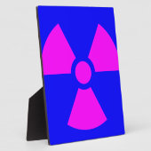 Plaque Photo Symbole d'avertissement de rayonnement (Côté)