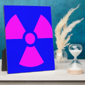 Plaque Photo Symbole d'avertissement de rayonnement (Côté)