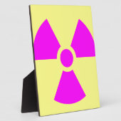 Plaque Photo Symbole d'avertissement de rayonnement (Côté)